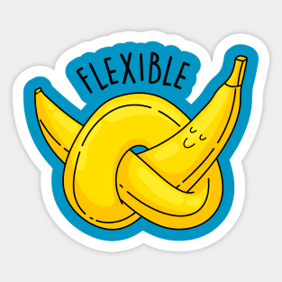 Banana and flexibility Sticker